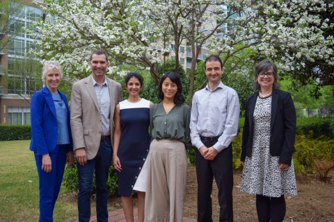 From left: Susan Lozier, Robert Wilson, Farzaneh Najafi, Hannah Choi, Dobromir Rahnev, and Jennifer Leavey. From left: Susan Lozier, Robert Wilson, Farzaneh Najafi, Hannah Choi, Dobromir Rahnev, and Jennifer Leavey.