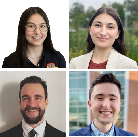 New College of Sciences ARCS Scholars (from left to right): Alivia Eng, Marrissa Izykowicz, Zach Mobille, and John Pederson. New College of Sciences ARCS Scholars (from left to right): Alivia Eng, Marrissa Izykowicz, Zach Mobille, and John Pederson.