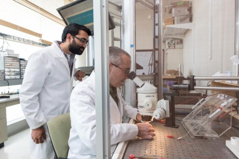 Lead researcher Yogi Patel and principal investigator Robert Butera Lead researcher Yogi Patel and principal investigator Robert Butera